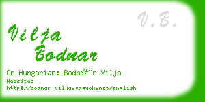 vilja bodnar business card